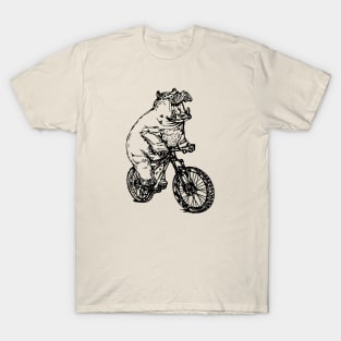 SEEMBO Hippopotamus Cycling Bicycle Bicycling Biking Bike T-Shirt